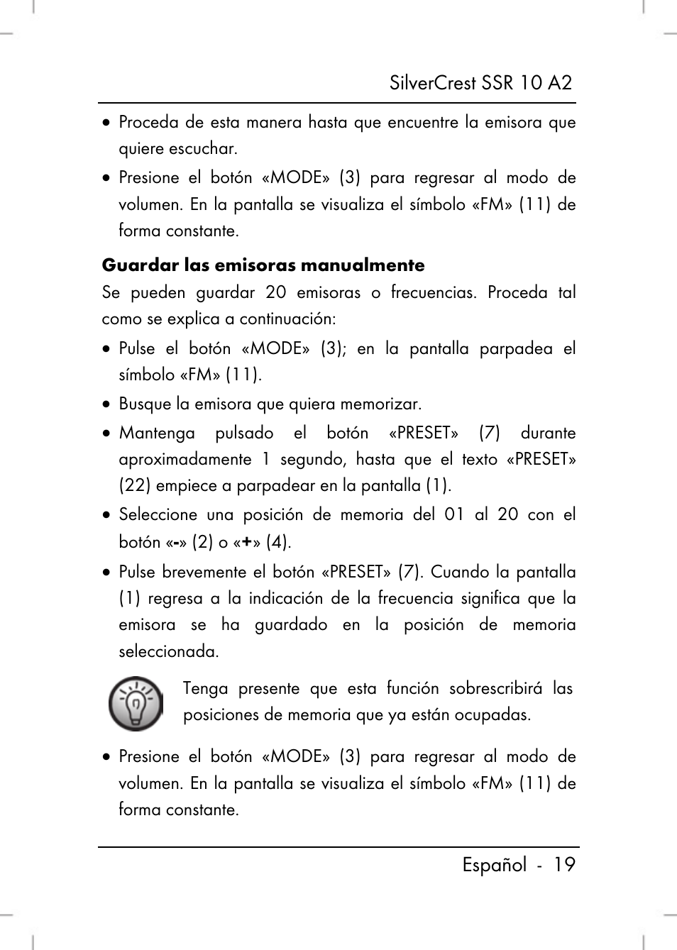 Silvercrest SSR 10 A2 User Manual | Page 21 / 80