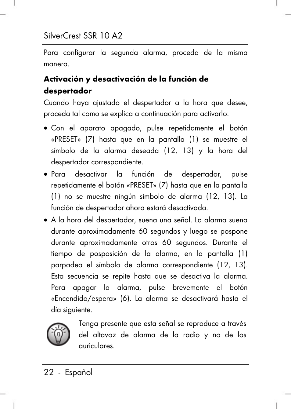 Silvercrest SSR 10 A2 User Manual | Page 24 / 80