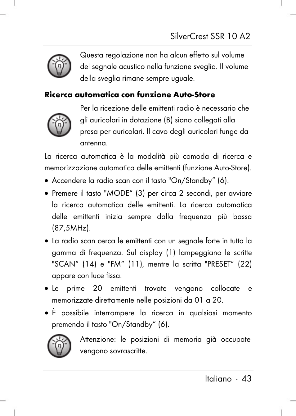 Silvercrest SSR 10 A2 User Manual | Page 45 / 80