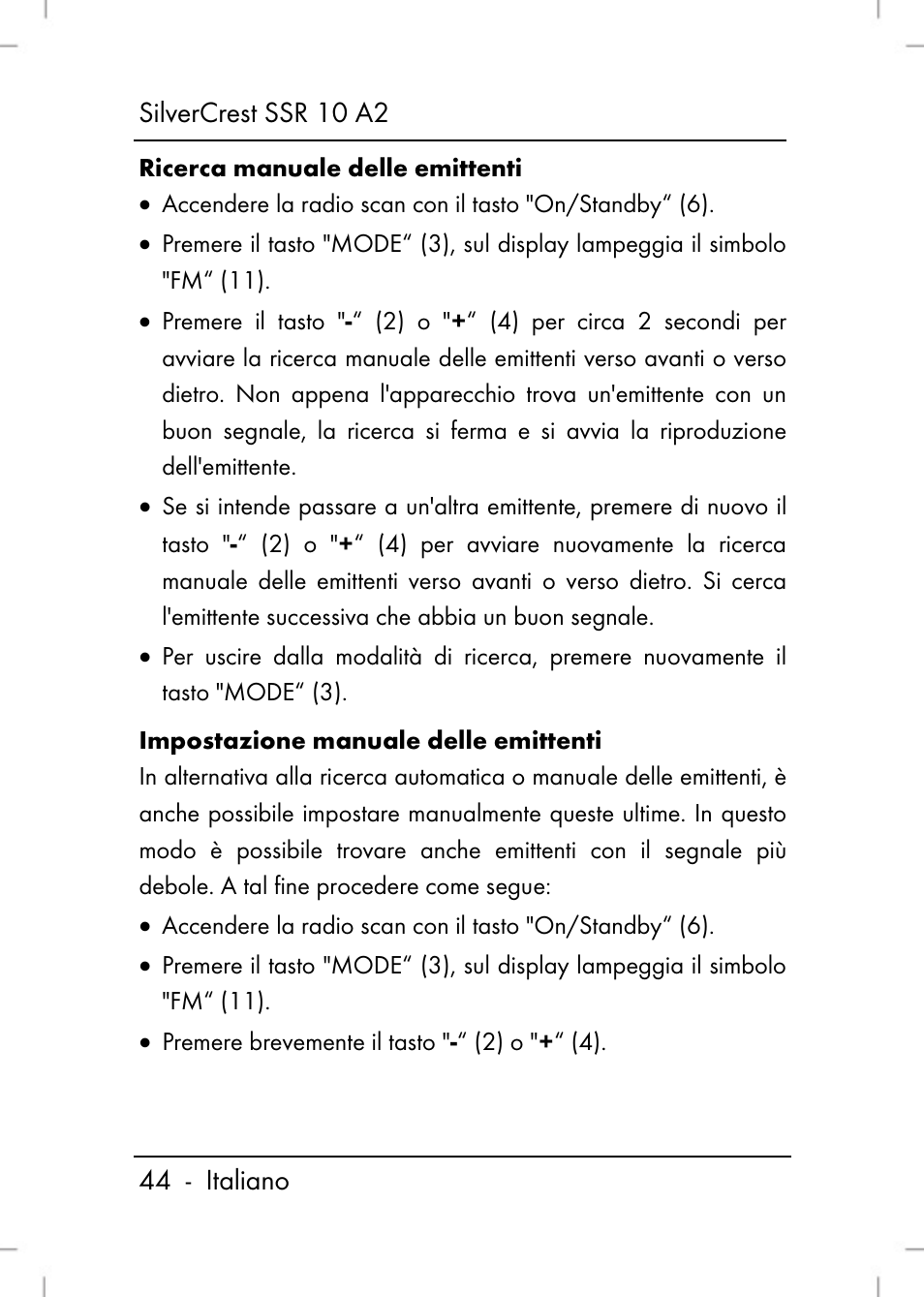 Silvercrest SSR 10 A2 User Manual | Page 46 / 80