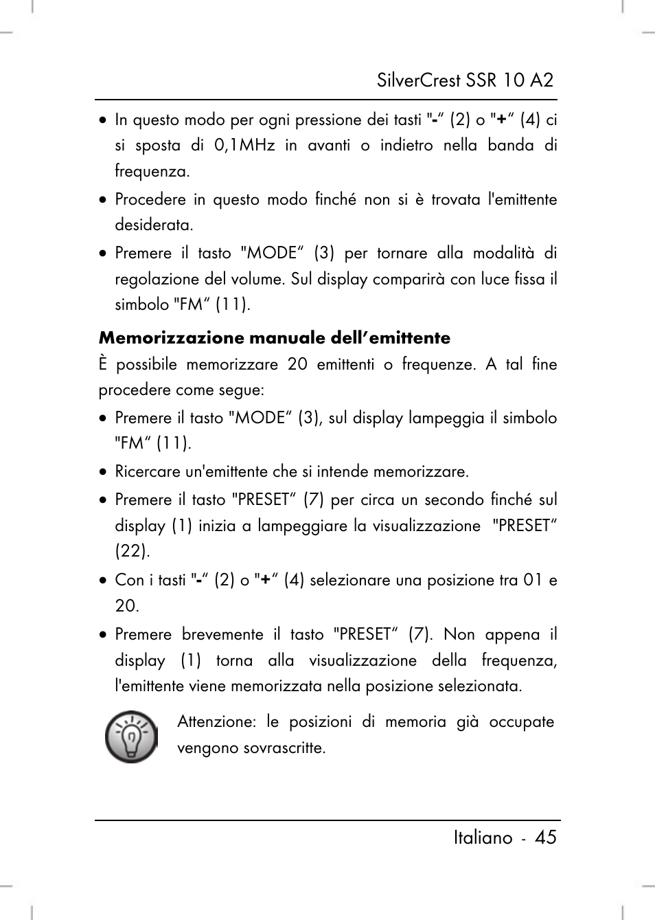 Silvercrest SSR 10 A2 User Manual | Page 47 / 80