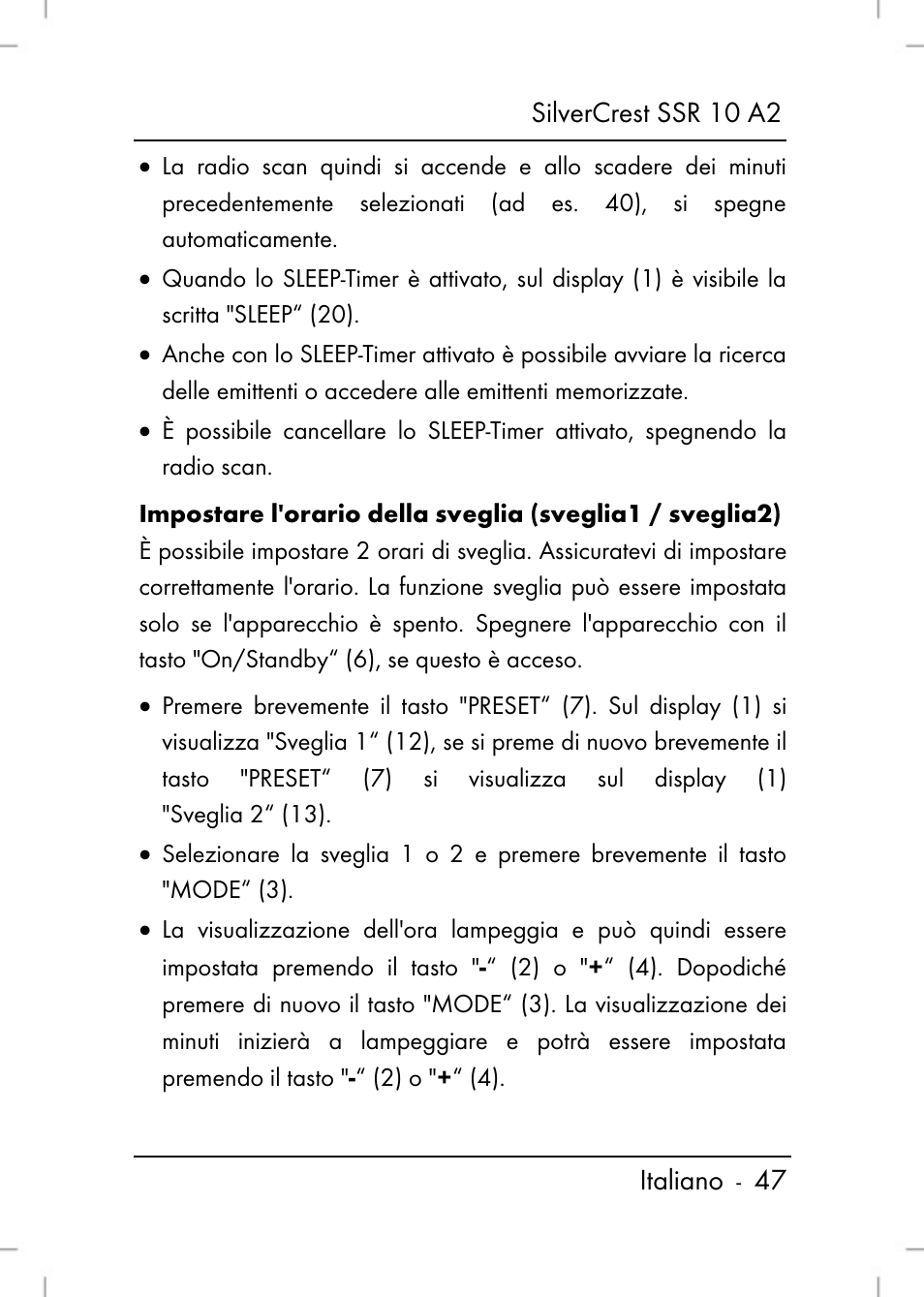 Silvercrest SSR 10 A2 User Manual | Page 49 / 80