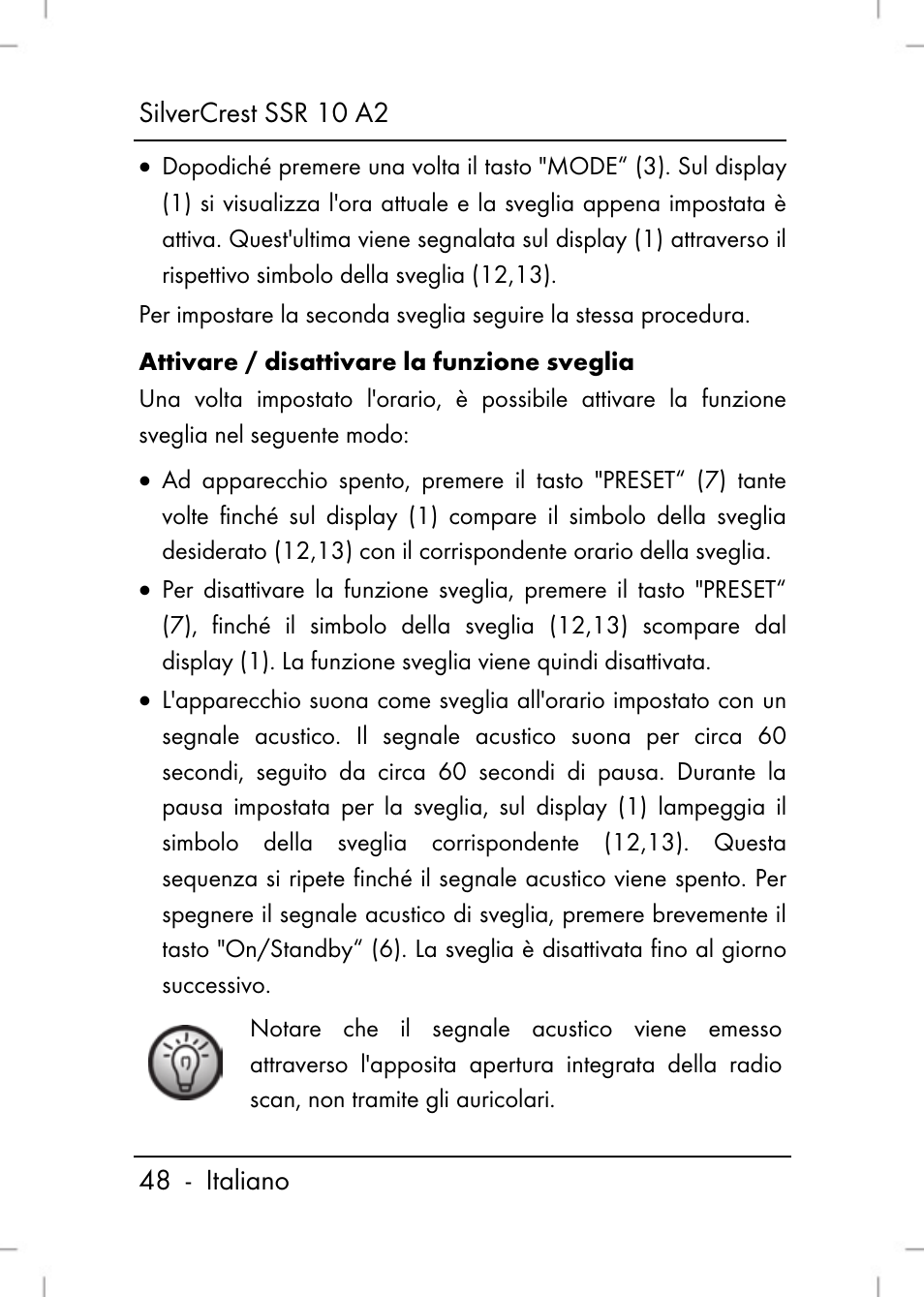 Silvercrest SSR 10 A2 User Manual | Page 50 / 80