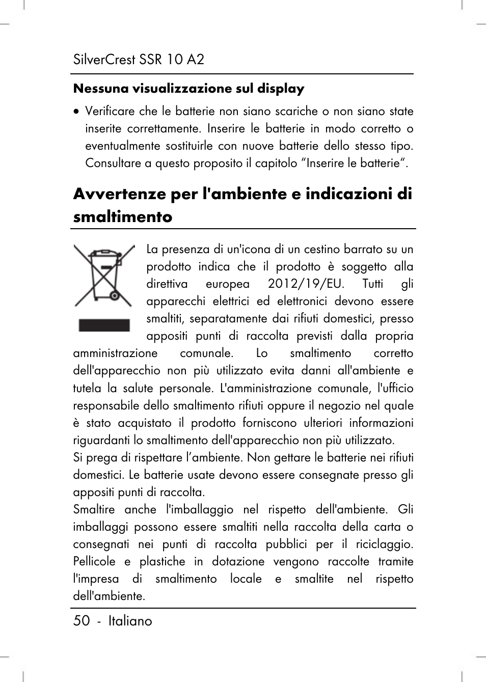 Silvercrest SSR 10 A2 User Manual | Page 52 / 80
