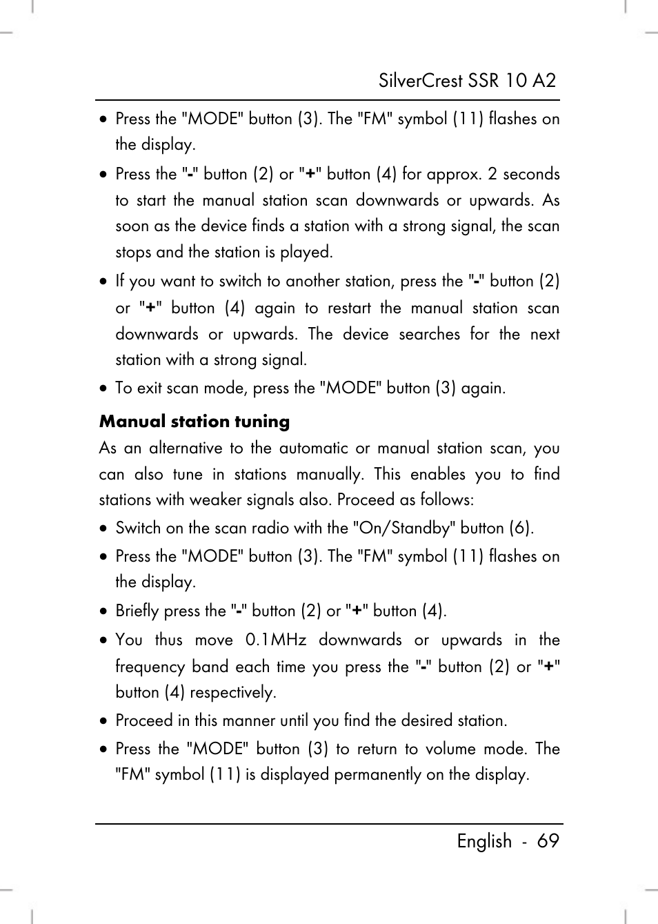 Silvercrest SSR 10 A2 User Manual | Page 71 / 80