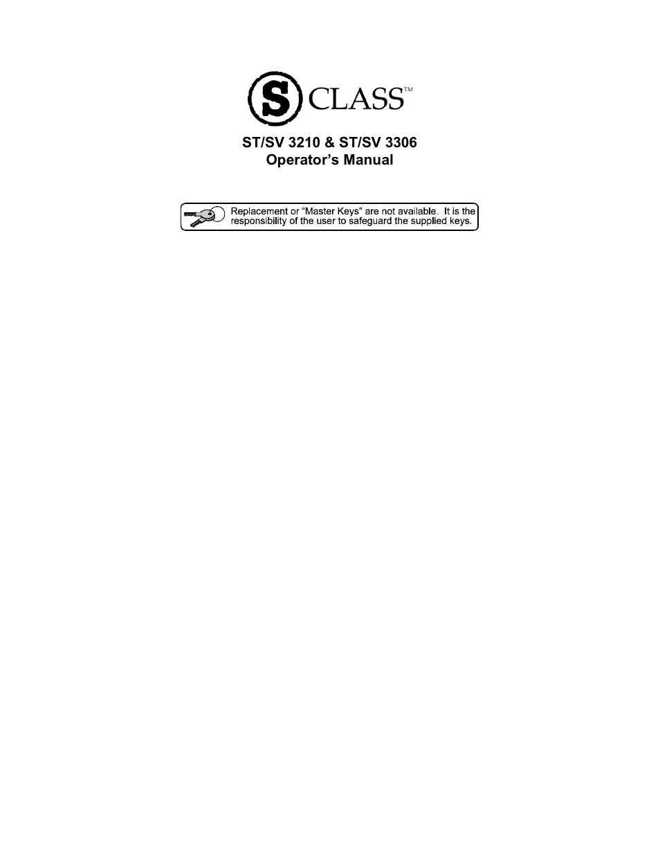 Datamax S-Class SV-3210 User Manual | 84 pages