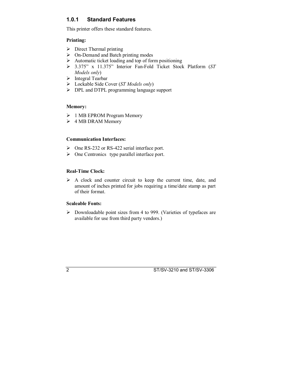 Datamax S-Class SV-3210 User Manual | Page 12 / 84