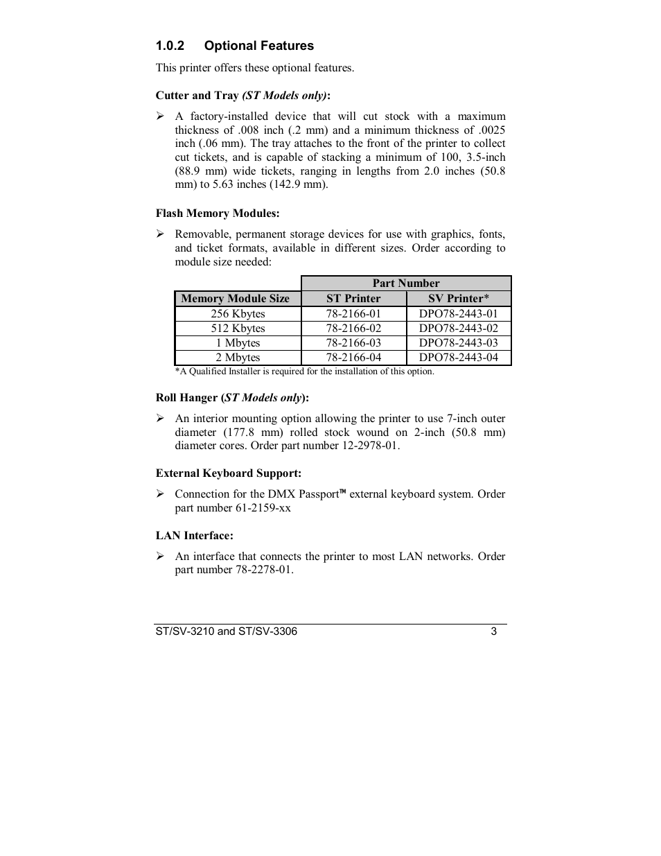 Datamax S-Class SV-3210 User Manual | Page 13 / 84