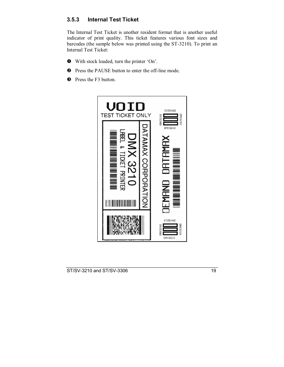 Datamax S-Class SV-3210 User Manual | Page 29 / 84