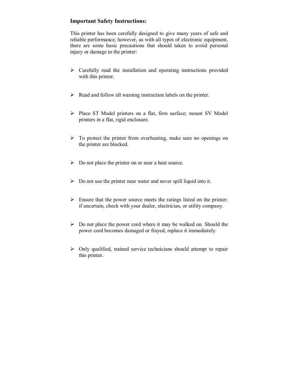 Datamax S-Class SV-3210 User Manual | Page 6 / 84