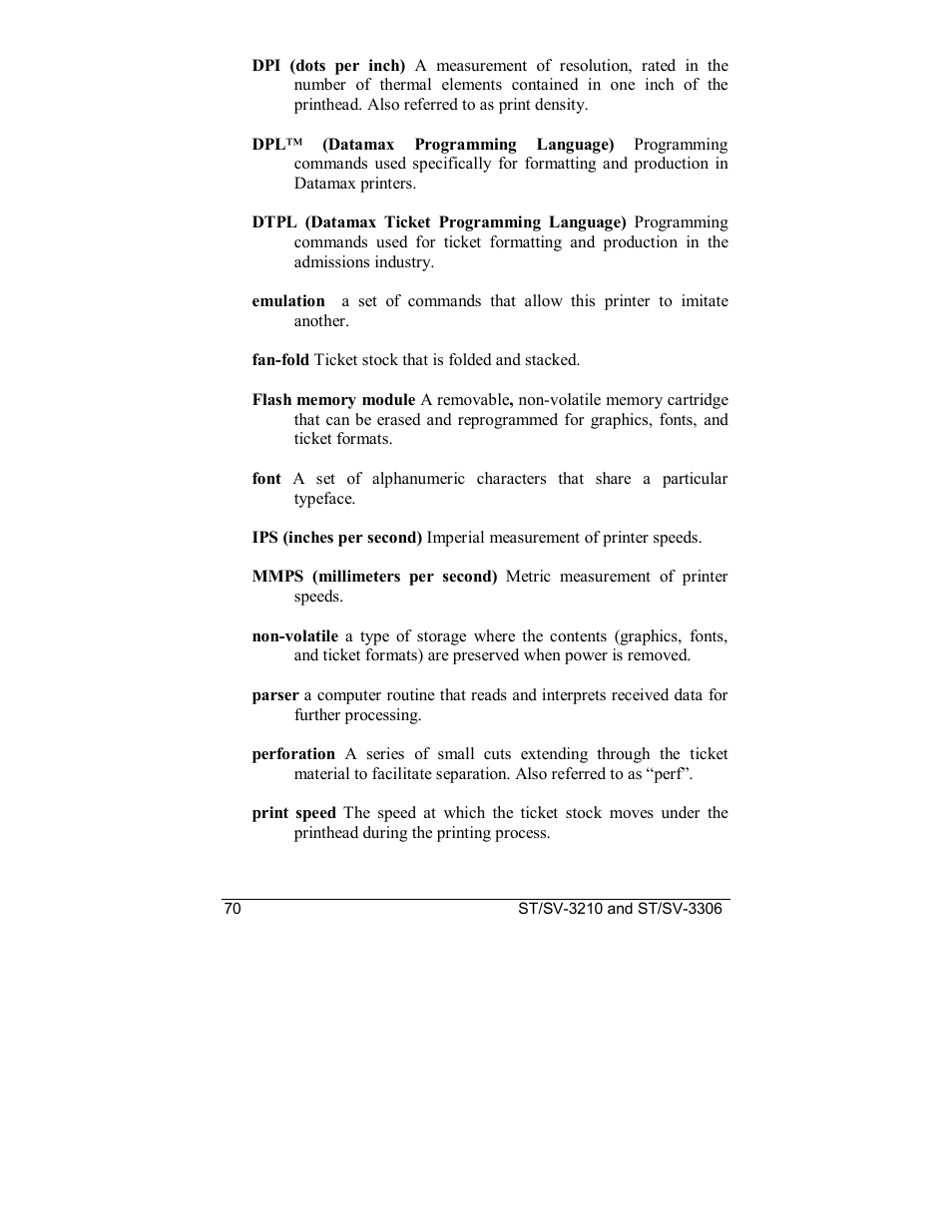 Datamax S-Class SV-3210 User Manual | Page 80 / 84
