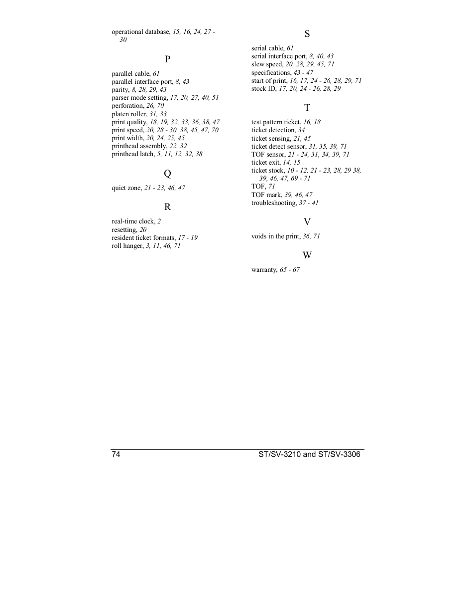 Datamax S-Class SV-3210 User Manual | Page 84 / 84