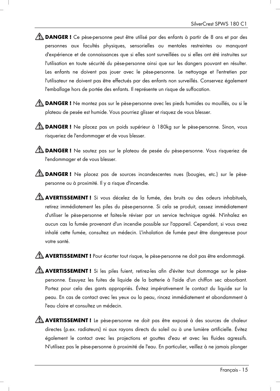 Silvercrest SPWS 180 C1 User Manual | Page 17 / 44