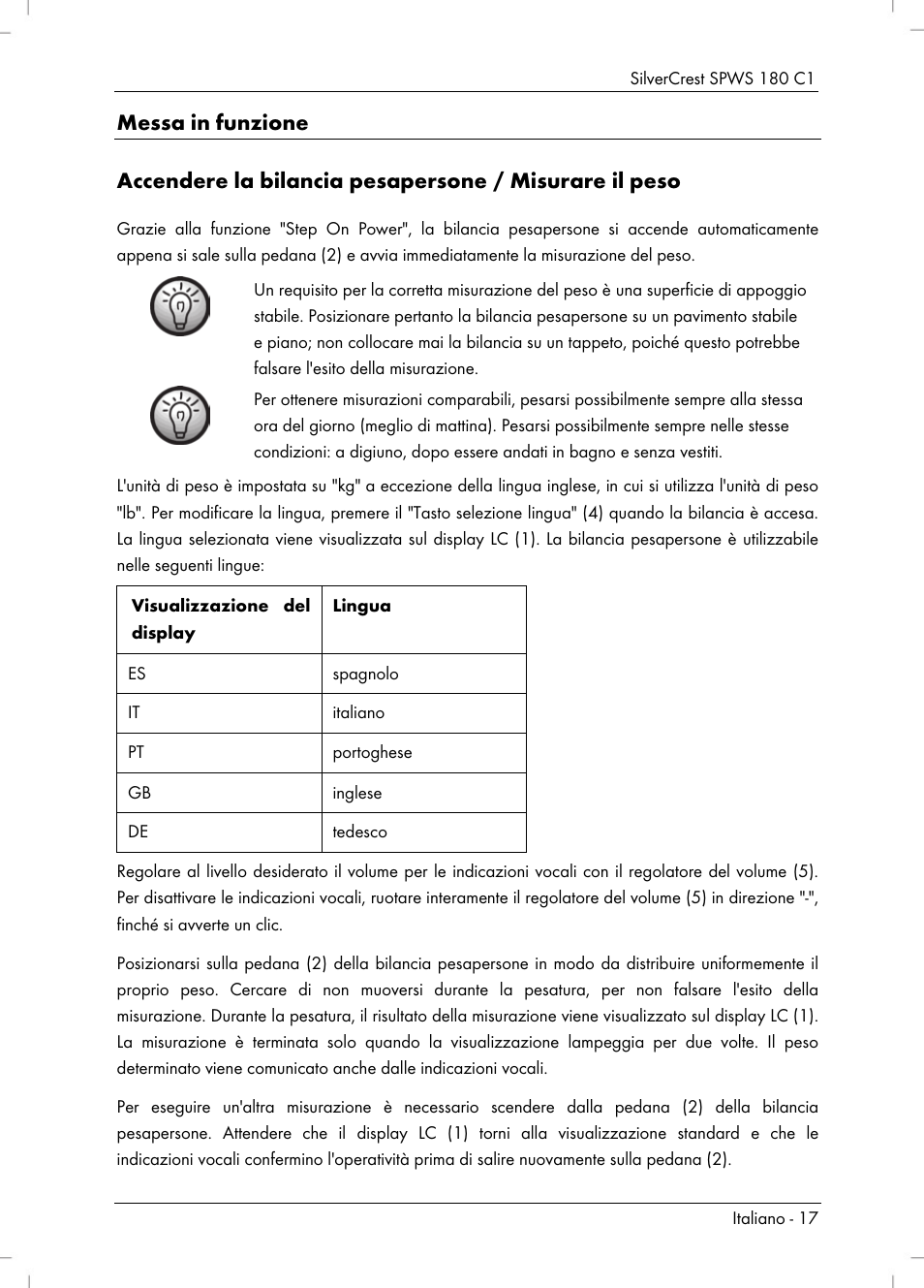 Silvercrest SPWS 180 C1 User Manual | Page 19 / 54