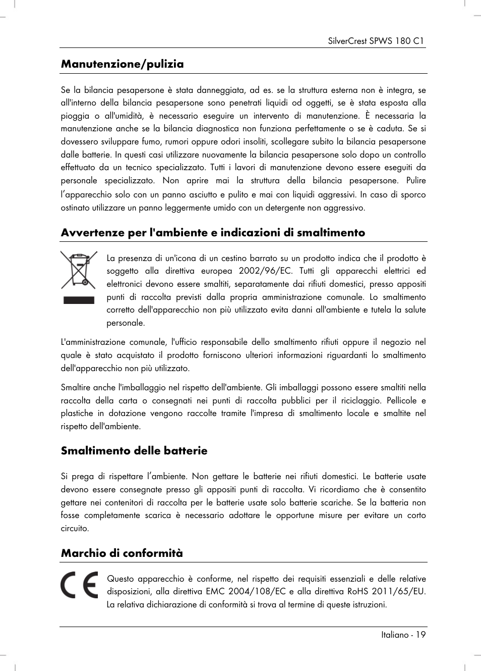 Silvercrest SPWS 180 C1 User Manual | Page 21 / 54