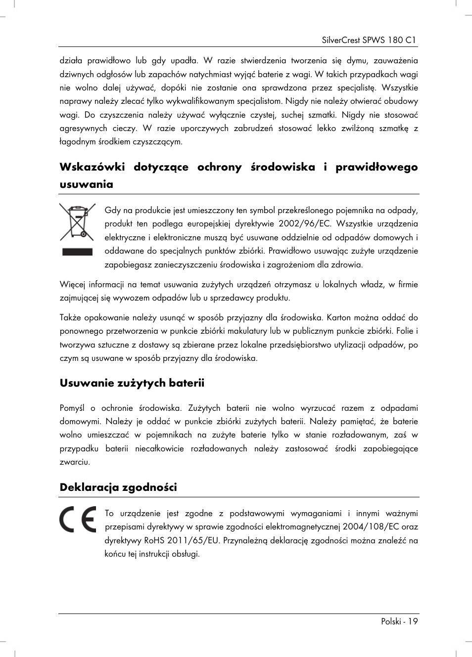 Silvercrest SPWS 180 C1 User Manual | Page 21 / 74