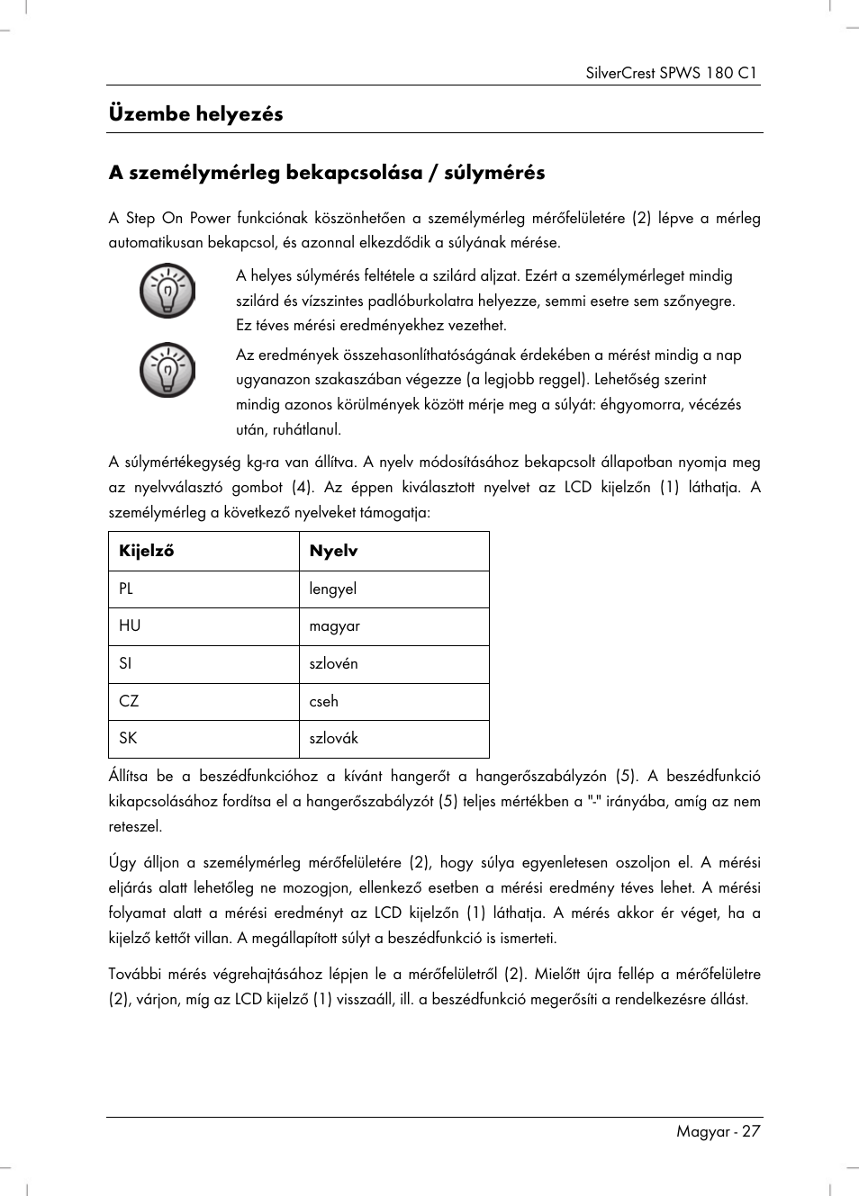 Silvercrest SPWS 180 C1 User Manual | Page 29 / 74