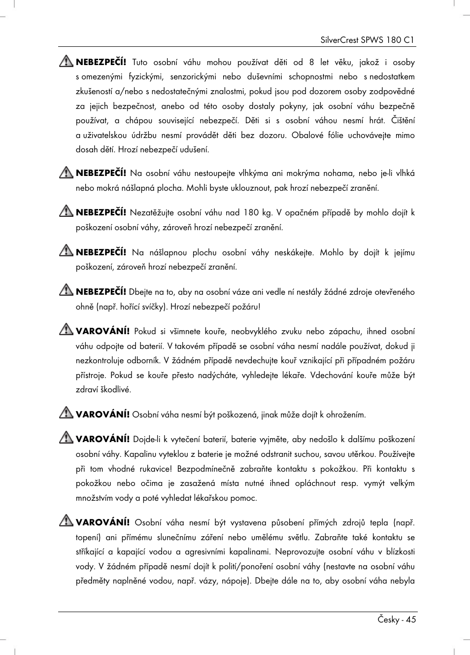 Silvercrest SPWS 180 C1 User Manual | Page 47 / 74