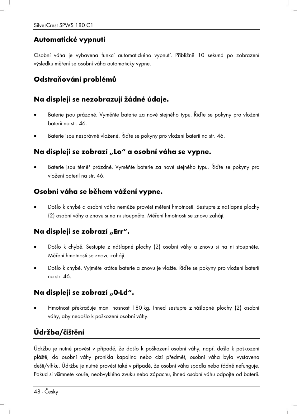 Silvercrest SPWS 180 C1 User Manual | Page 50 / 74