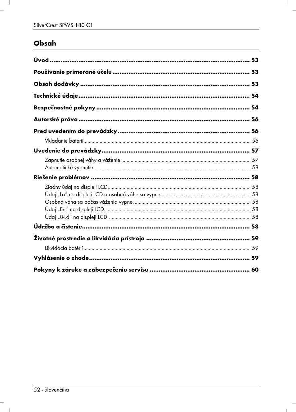 Silvercrest SPWS 180 C1 User Manual | Page 54 / 74