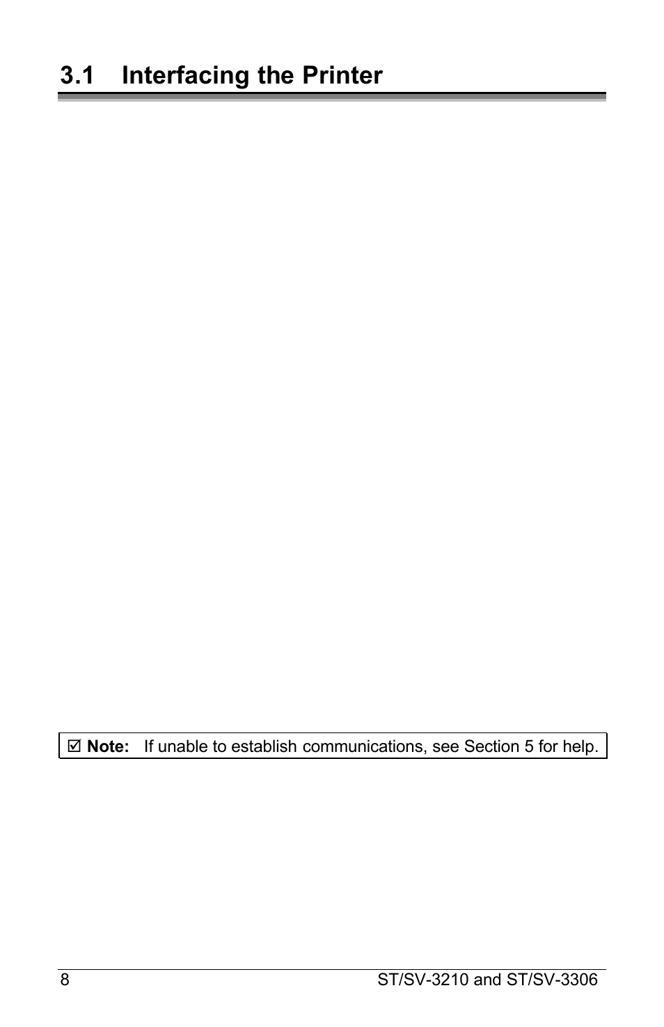 1 interfacing the printer | Datamax S-Class ST-3210 User Manual | Page 18 / 84