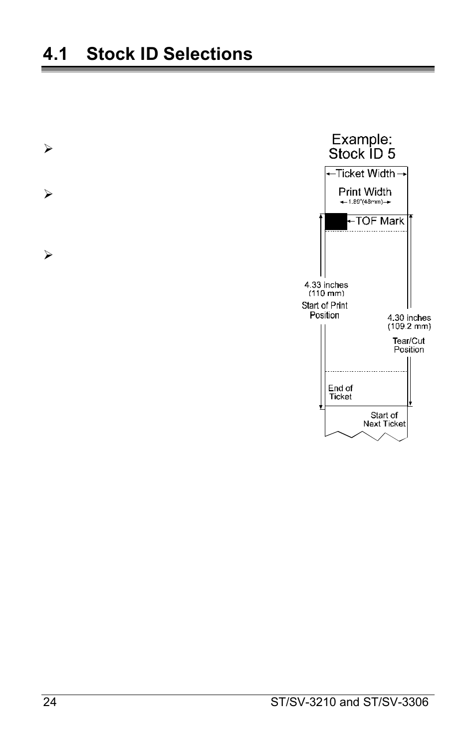 1 stock id selections | Datamax S-Class ST-3210 User Manual | Page 34 / 84