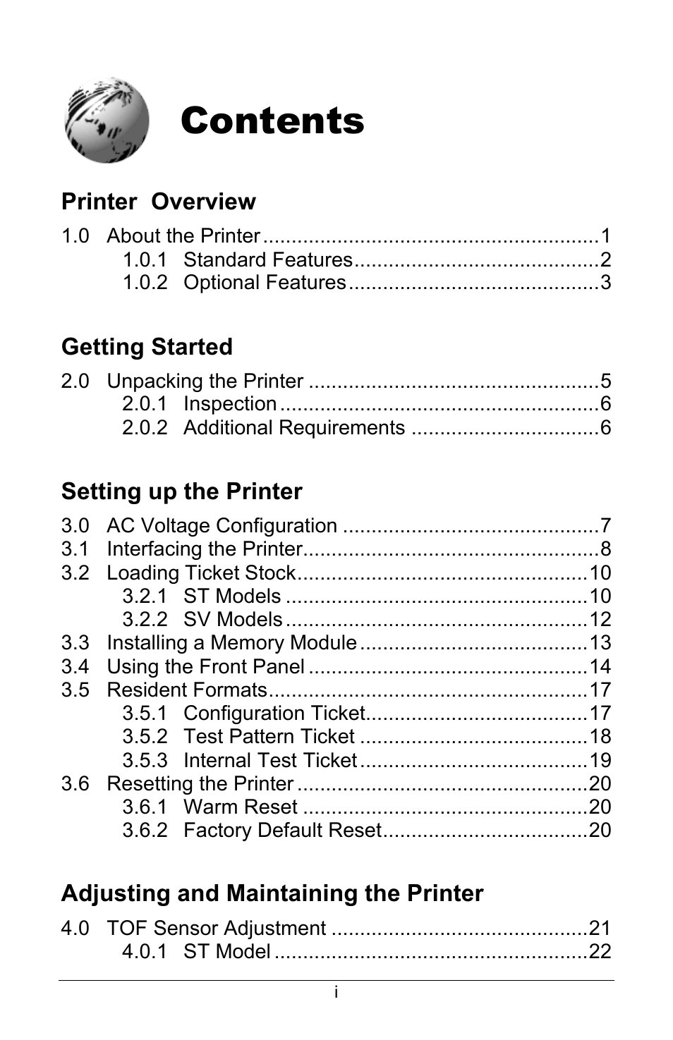 Datamax S-Class ST-3210 User Manual | Page 7 / 84