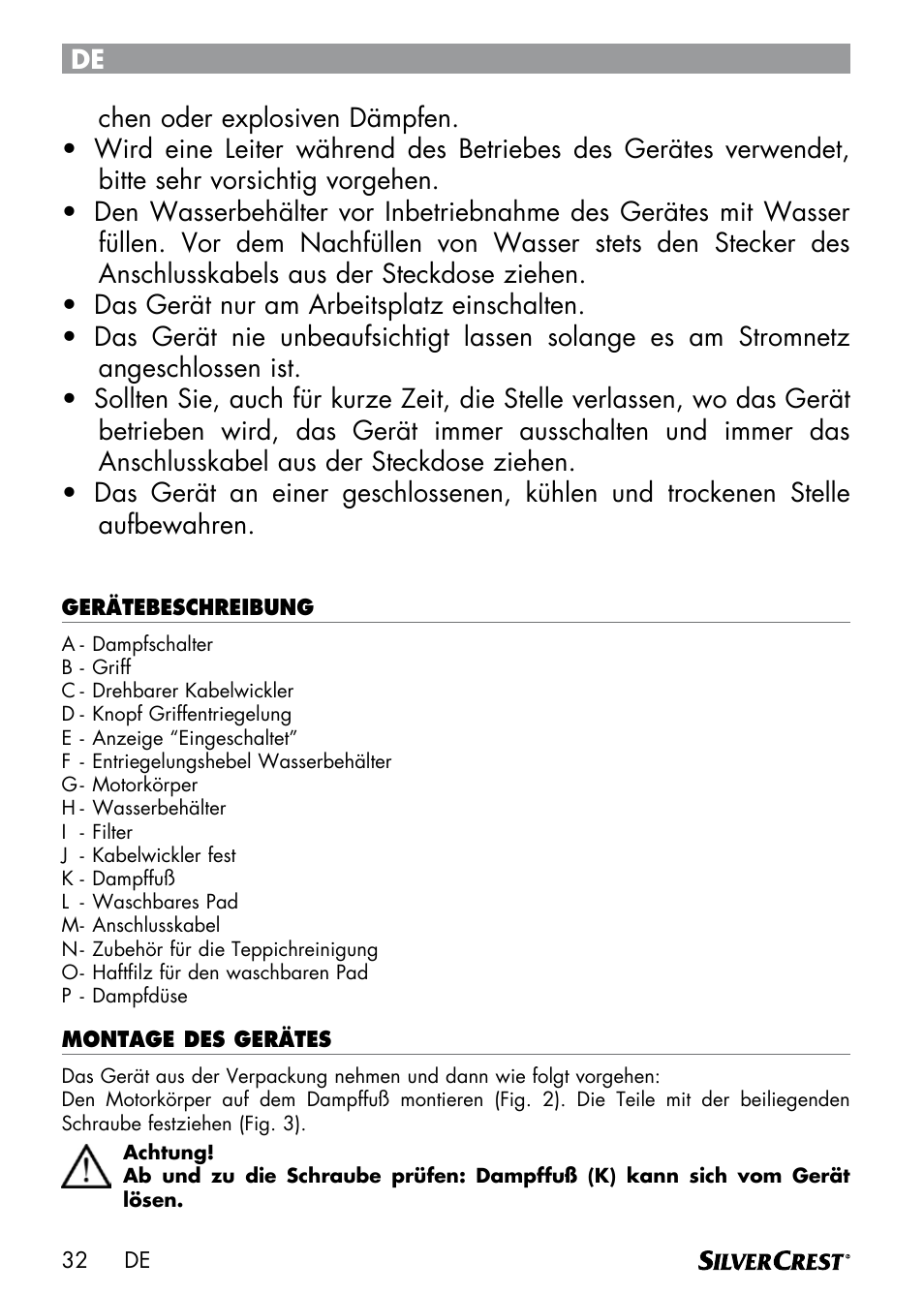 Silvercrest SDM 1500 A1 User Manual | Page 34 / 52