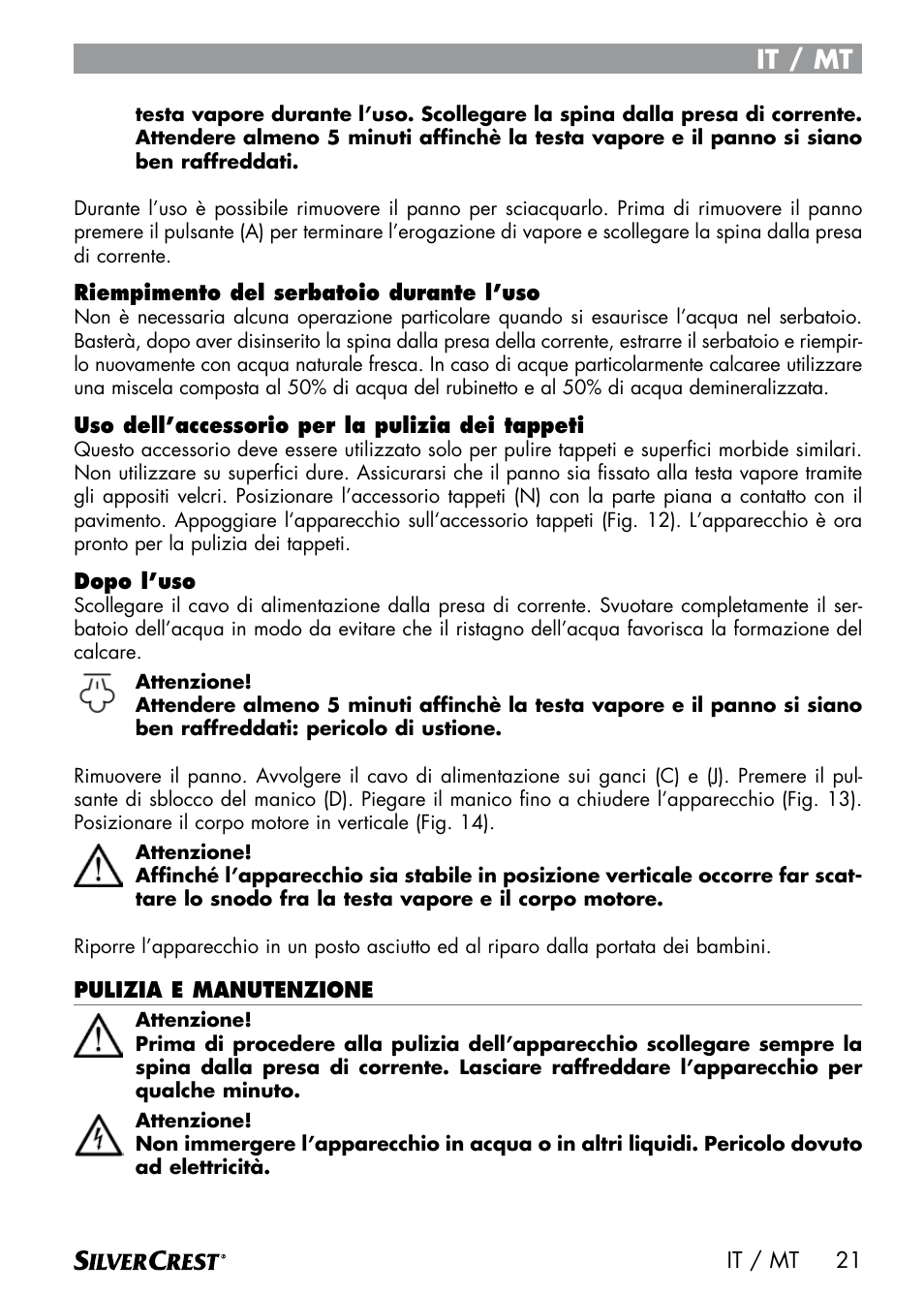 It / mt | Silvercrest SDM 1500 A1 User Manual | Page 23 / 64