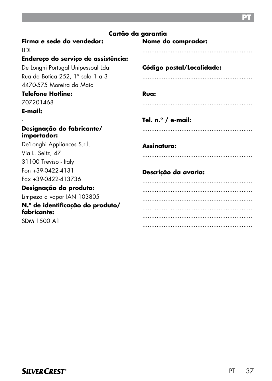 Silvercrest SDM 1500 A1 User Manual | Page 39 / 64