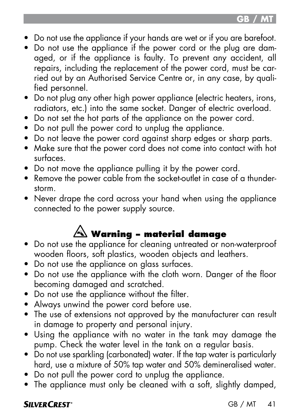 Silvercrest SDM 1500 A1 User Manual | Page 43 / 64
