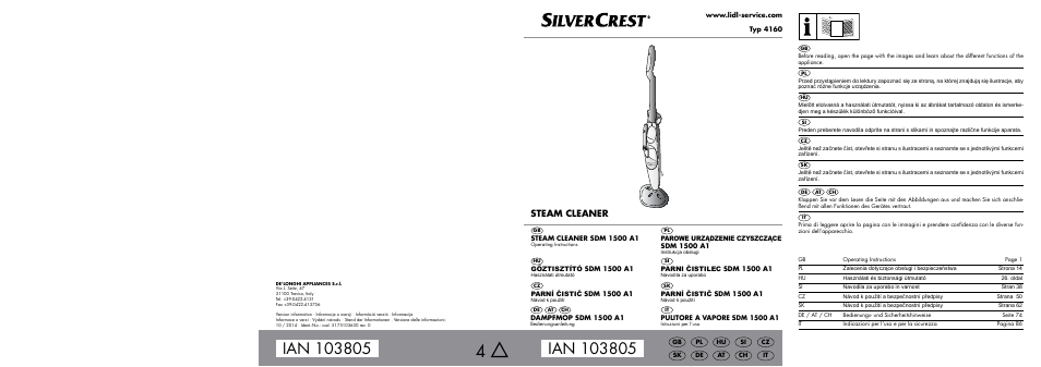 Silvercrest SDM 1500 A1 User Manual | 100 pages