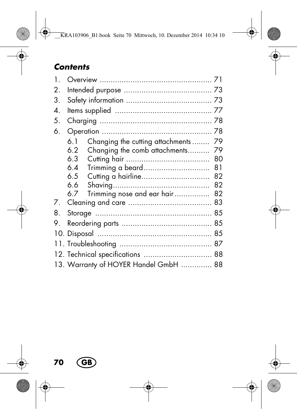 Silvercrest SHBS 3.7 A1 User Manual | Page 72 / 96