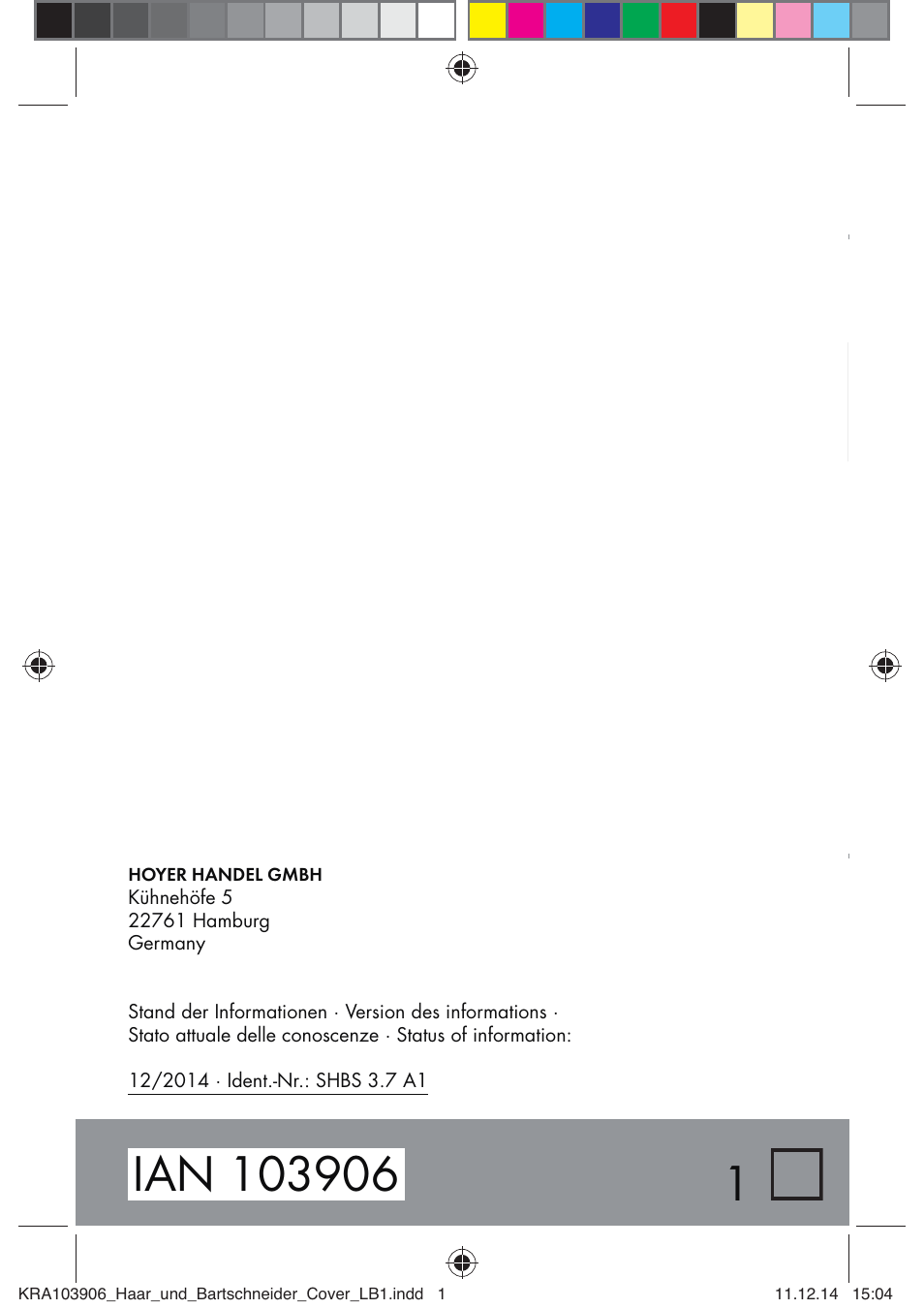 Silvercrest SHBS 3.7 A1 User Manual | Page 96 / 96
