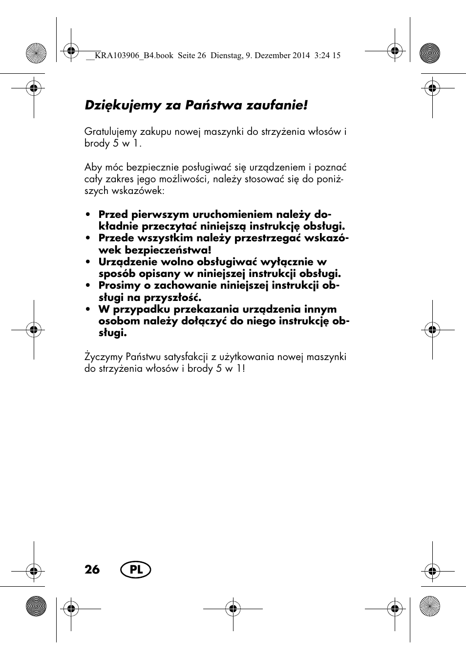 Dzi kujemy za pa stwa zaufanie | Silvercrest SHBS 3.7 A1 User Manual | Page 28 / 156