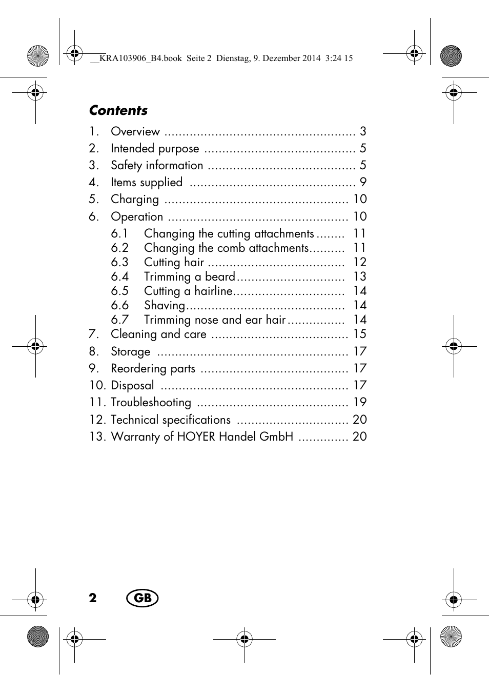 Silvercrest SHBS 3.7 A1 User Manual | Page 4 / 156