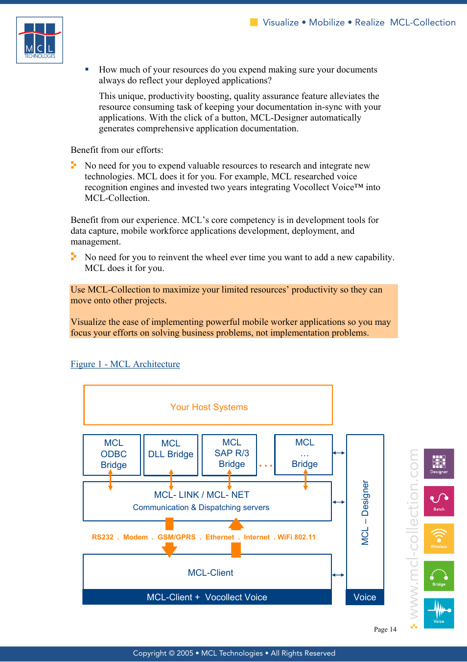Figure 1 - mcl architecture | MCL Collection User Manual | Page 14 / 17