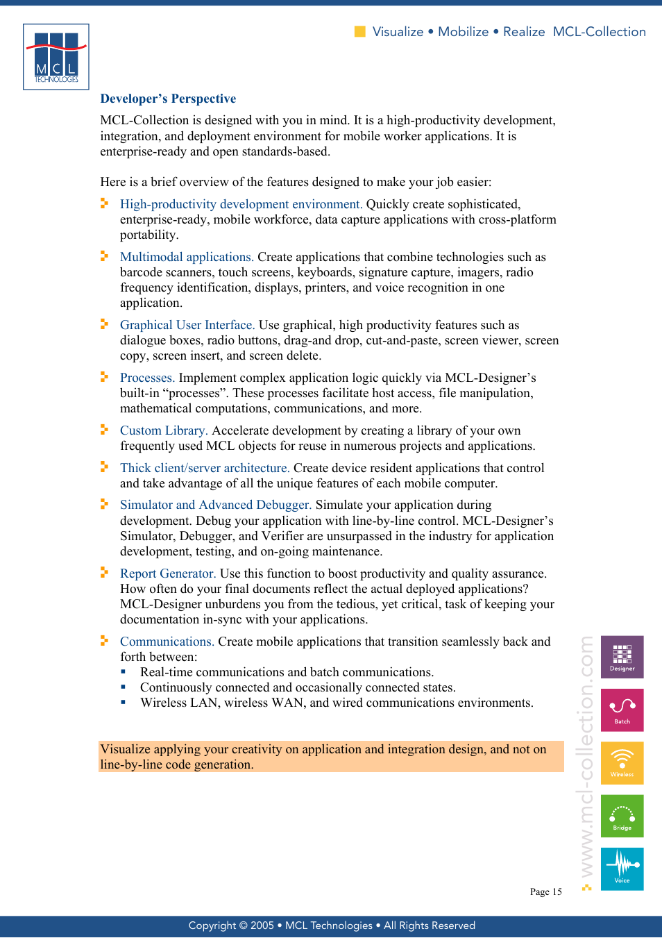 Developer’s perspective | MCL Collection User Manual | Page 15 / 17