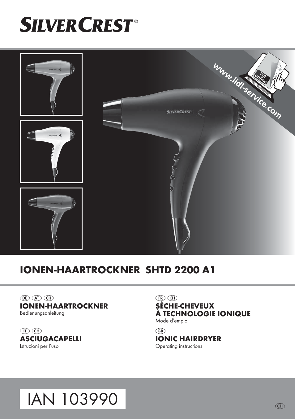 Silvercrest SHTD 2200 A1 User Manual | 44 pages