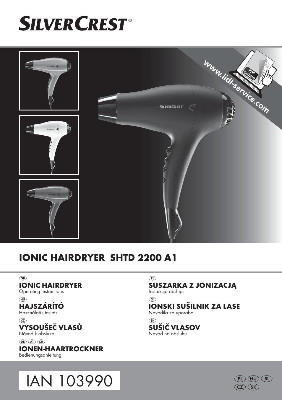 Silvercrest SHTD 2200 A1 User Manual | 74 pages