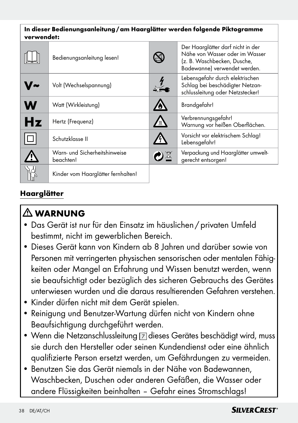 Silvercrest SHG 35 A1 User Manual | Page 38 / 45