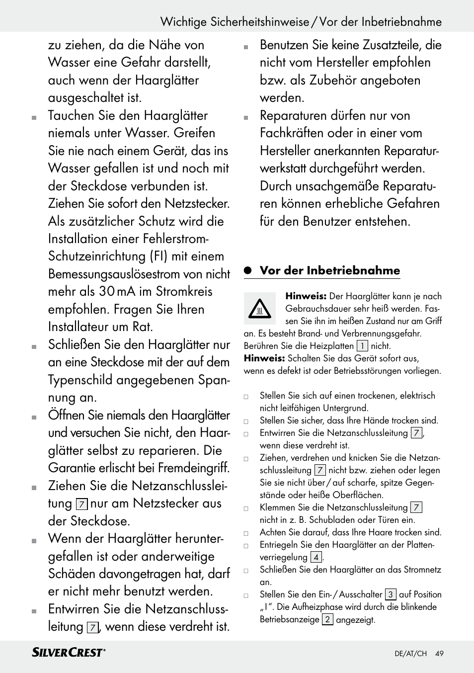 Silvercrest SHG 35 A1 User Manual | Page 49 / 53