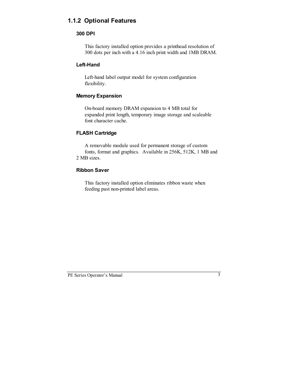 Datamax PE User Manual | Page 13 / 100