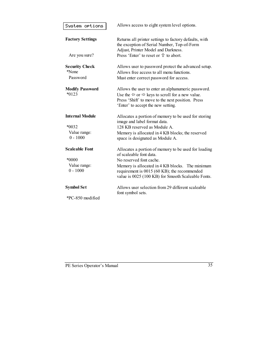 Datamax PE User Manual | Page 45 / 100