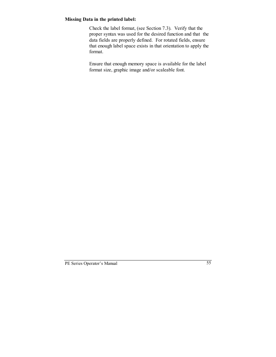 Datamax PE User Manual | Page 65 / 100