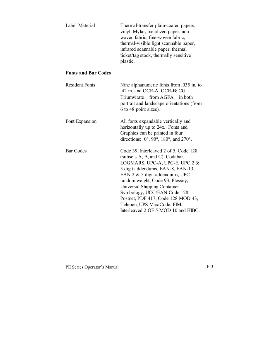 Datamax PE User Manual | Page 91 / 100