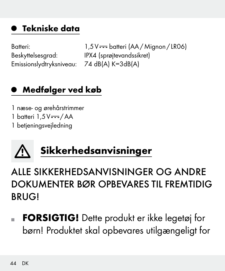 Silvercrest Z31437 User Manual | Page 44 / 91