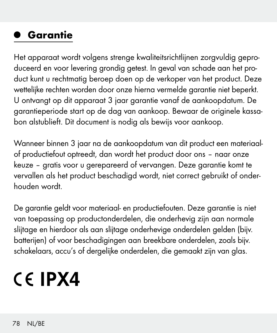 Garantie | Silvercrest Z31437 User Manual | Page 78 / 91