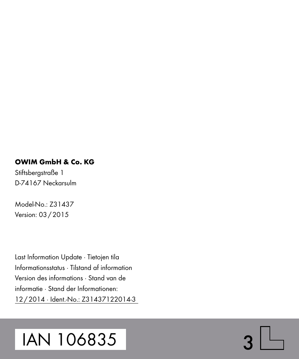 Silvercrest Z31437 User Manual | Page 91 / 91