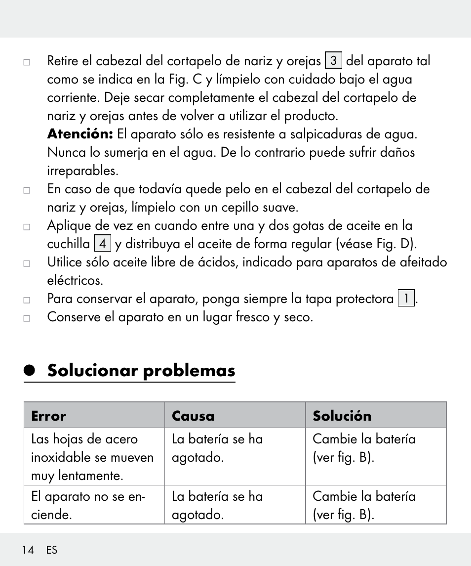 Solucionar problemas | Silvercrest Z31437 User Manual | Page 14 / 69
